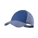 Bonés de alta qualidade para merchandising com 6 painéis Everyday cor azul primeira vista