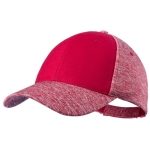 Bonés de alta qualidade para merchandising com 6 painéis Everyday cor vermelho