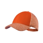 Bonés de alta qualidade para merchandising com 6 painéis Everyday cor cor-de-laranja primeira vista