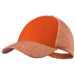 Bonés de alta qualidade para merchandising com 6 painéis Everyday cor cor-de-laranja