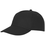 Bonés com logo e fecho de tecido adesivo de algodão 175 g/m2 Héroe cor preto
