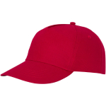 Bonés com logo e fecho de tecido adesivo de algodão 175 g/m2 Héroe cor vermelho