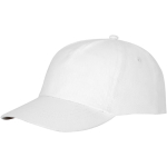 Bonés com logo e fecho de tecido adesivo de algodão 175 g/m2 Héroe cor branco