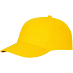 Bonés com logo e fecho de tecido adesivo de algodão 175 g/m2 Héroe cor amarelo