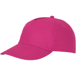 Bonés com logo e fecho de tecido adesivo de algodão 175 g/m2 Héroe cor cor-de-rosa segunda vista traseira