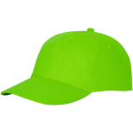 Bonés com logo e fecho de tecido adesivo de algodão 175 g/m2 Héroe cor verde-lima