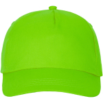 Bonés com logo e fecho de tecido adesivo de algodão 175 g/m2 Héroe cor verde-lima vista lateral