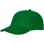 Bonés com logo e fecho de tecido adesivo de algodão 175 g/m2 Héroe cor verde-escuro