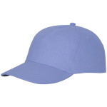 Bonés com logo e fecho de tecido adesivo de algodão 175 g/m2 Héroe cor azul-claro