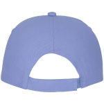 Bonés com logo e fecho de tecido adesivo de algodão 175 g/m2 Héroe cor azul-claro imagem de estilo de vida