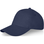 Bonés promocionais de algodão com fivela 260 g/m2 Héroe Max cor azul-marinho