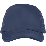 Boné personalizado de poliéster tipo camionista e rede 100 g/m2 Town cor azul-marinho segunda vista frontal