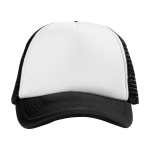 Boné personalizado de poliéster tipo camionista e rede 100 g/m2 Town vista frontal