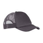 Boné personalizado de poliéster tipo camionista e rede 100 g/m2 Town vista lateral
