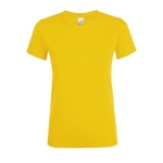 T-shirt barata de algodão em várias cores 150 g/m2 SOL'S Regent cor amarelo-escuro