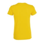 T-shirt barata de algodão em várias cores 150 g/m2 SOL'S Regent cor amarelo-escuro vista traseira