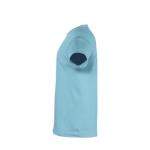 T-shirt para criança, algodão semi-penteado 150 g/m2 SOL'S Regent Kids cor azul-claro vista principal