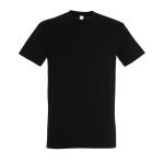 T-shirt unisexo básica algodão semi-penteado 190 g/m2 SOL'S Imperial cor preto terceira vista