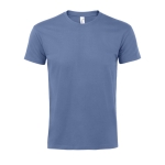 T-shirt unisexo básica algodão semi-penteado 190 g/m2 SOL'S Imperial cor azul
