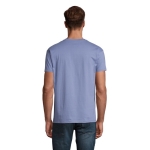T-shirt unisexo básica algodão semi-penteado 190 g/m2 SOL'S Imperial cor azul segunda vista fotografia