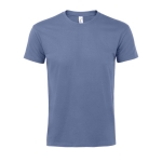 T-shirt unisexo básica algodão semi-penteado 190 g/m2 SOL'S Imperial cor azul