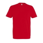 T-shirt unisexo básica algodão semi-penteado 190 g/m2 SOL'S Imperial cor vermelho quinta vista