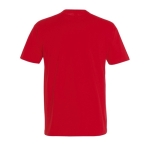 T-shirt unisexo básica algodão semi-penteado 190 g/m2 SOL'S Imperial cor vermelho vista traseira