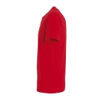 T-shirt unisexo básica algodão semi-penteado 190 g/m2 SOL'S Imperial cor vermelho vista lateral