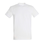 T-shirt unisexo básica algodão semi-penteado 190 g/m2 SOL'S Imperial cor branco nona vista