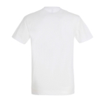 T-shirt unisexo básica algodão semi-penteado 190 g/m2 SOL'S Imperial cor branco vista traseira
