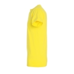 T-shirt unisexo básica algodão semi-penteado 190 g/m2 SOL'S Imperial cor amarelo vista lateral