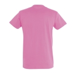 T-shirt unisexo básica algodão semi-penteado 190 g/m2 SOL'S Imperial cor cor-de-rosa vista traseira