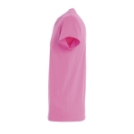 T-shirt unisexo básica algodão semi-penteado 190 g/m2 SOL'S Imperial cor cor-de-rosa vista lateral