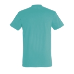T-shirt unisexo básica algodão semi-penteado 190 g/m2 SOL'S Imperial cor turquesa vista traseira