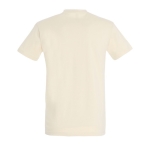 T-shirt unisexo básica algodão semi-penteado 190 g/m2 SOL'S Imperial cor bege vista traseira