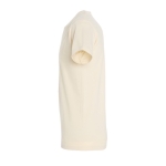 T-shirt unisexo básica algodão semi-penteado 190 g/m2 SOL'S Imperial cor bege vista lateral