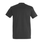T-shirt unisexo básica algodão semi-penteado 190 g/m2 SOL'S Imperial cor titânio vista traseira