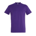 T-shirt unisexo básica algodão semi-penteado 190 g/m2 SOL'S Imperial cor violeta segunda vista