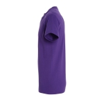 T-shirt unisexo básica algodão semi-penteado 190 g/m2 SOL'S Imperial cor violeta vista lateral