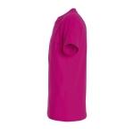 T-shirt unisexo básica algodão semi-penteado 190 g/m2 SOL'S Imperial cor fúcsia vista lateral