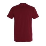 T-shirt unisexo básica algodão semi-penteado 190 g/m2 SOL'S Imperial cor mogno vista traseira