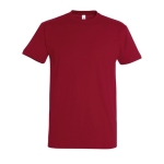 T-shirt unisexo básica algodão semi-penteado 190 g/m2 SOL'S Imperial cor vermelho-escuro segunda vista