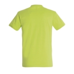 T-shirt unisexo básica algodão semi-penteado 190 g/m2 SOL'S Imperial cor verde-claro vista traseira