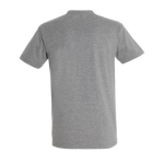 T-shirt unisexo básica algodão semi-penteado 190 g/m2 SOL'S Imperial cor cinzento mesclado vista traseira