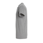 T-shirt unisexo básica algodão semi-penteado 190 g/m2 SOL'S Imperial cor cinzento mesclado vista lateral