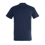 T-shirt unisexo básica algodão semi-penteado 190 g/m2 SOL'S Imperial cor azul-marinho vista traseira