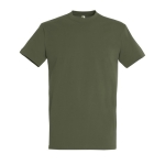T-shirt unisexo básica algodão semi-penteado 190 g/m2 SOL'S Imperial cor verde militar