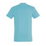 T-shirt unisexo básica algodão semi-penteado 190 g/m2 SOL'S Imperial cor azul-claro vista traseira