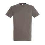 T-shirt unisexo básica algodão semi-penteado 190 g/m2 SOL'S Imperial cor castanho acinzentado décima vista