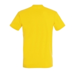 T-shirt unisexo básica algodão semi-penteado 190 g/m2 SOL'S Imperial cor amarelo-escuro vista traseira